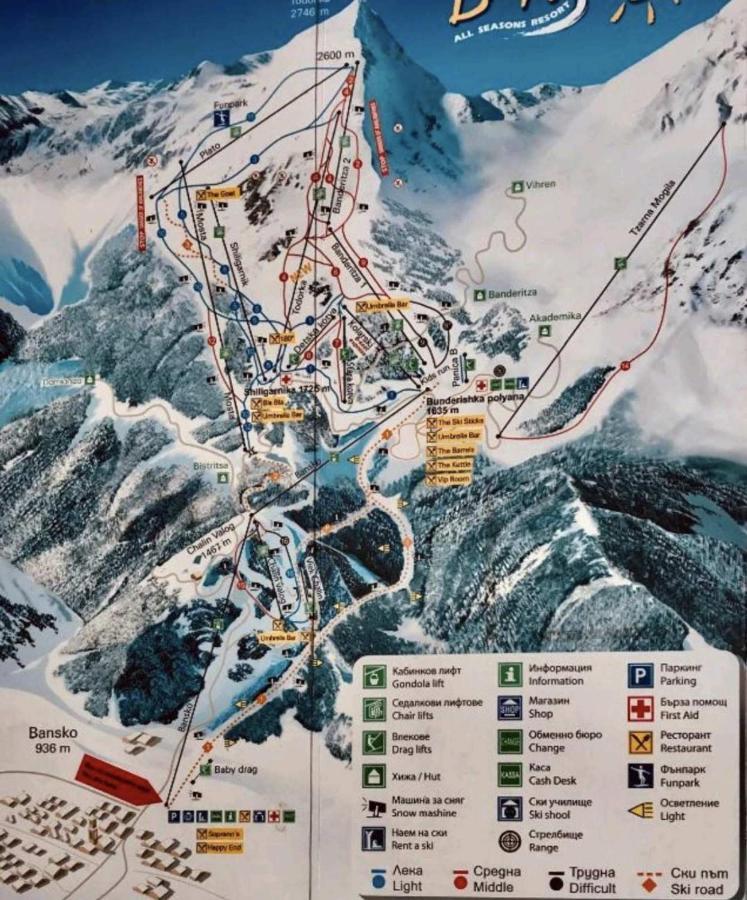 Simonen Apartments Near The Gondola バンスコ エクステリア 写真